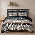 WeCozy Twin Comforter Set with Sheets, 5 Pieces Adventure Camp Bedding by WeCozyHomeDecor