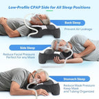 SAHEYER CPAP Pillow for Side Sleeping, CPAP Nasal Pillows for All CPAP Masks Users to Reduce Air Leaks Masks Pressure, Neck Support Pillows for Sleeping for Neck Pain Relief - Image 4