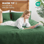 Love's cabin Oversized King Size Quilt Bedding Set Dark Green Bedspreads - Oversized King Lightweight Bedspread Comforter - Coin Pattern Coverlet for All Season - 3 Pieces (1 Quilt, 2 Pillow Shams) - Image 4