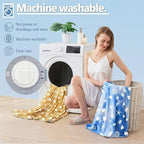 Cooling Blanket Queen Size (90"x90"), Double Sided Ice Cold Blanket for Hot Sleepers, Transfer Heat to Keep Cool, Soft Lightweight for Night Sweats, Bed & Couch, Ocean Design - Image 4