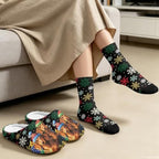 Fuzzy Slipper and Socks Set for Women Silent Sole Fuzzy Slipper - Image 4