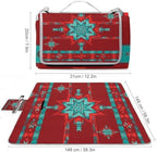 Foldable Sandproof Picnic Mat Red Western Southwest Mesas Family Waterproof Picnic Blanket Lightweight Beach Rug for Beach Camping - Image 2