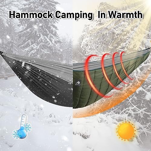 AYAMAYA Single & Double Hammock Underquilt, 4 Season Camping Hammock Quilt - Image 2
