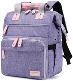 LTINVECK Knitting Bag Backpack,Yarn Storage Organizer Travel Crochet Bag,Large Capacity Tote Bag Yarn Holder Case for Carrying Projects, Knitting Needles, Crochet Hooks,Purple by LTINVECKBackpack