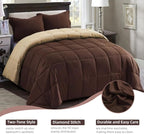 HOMME King Size 3 Pieces All Season Soft Comfortable Down Alternative Reversible Quilted Oversize Comforter Set School Dorm, Machine Washable - Image 2