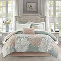 Madison Park Essentials Full Comforter Set Bed in a Bag Blush/Grey 9PC by MADISONPARK