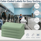 CULVE Bulk King Microfiber Flat Sheets Only, 6 Pack (105x102,Sage Green) - Image 4
