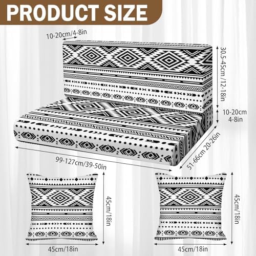 Britimes RV Dinette Cushion Covers Set, 6 Pack, for Camper, Boho Western - Image 2