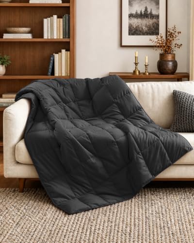 Deodar Down Fiber Throw Blanket Lightweight Packable Throw Indoor & Outdoor by Deodar