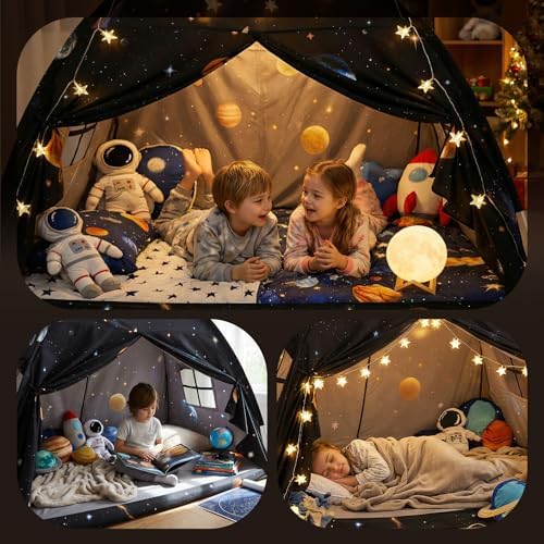 Full Bed Toddler Canopy Tent, Kids Indoor Canopy Privacy Space Sleep Tents - Image 2
