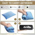 Ivellow Travel Pillow, Camping Pillow for Sleeping,Cooling, Memory Foam -S - Image 6