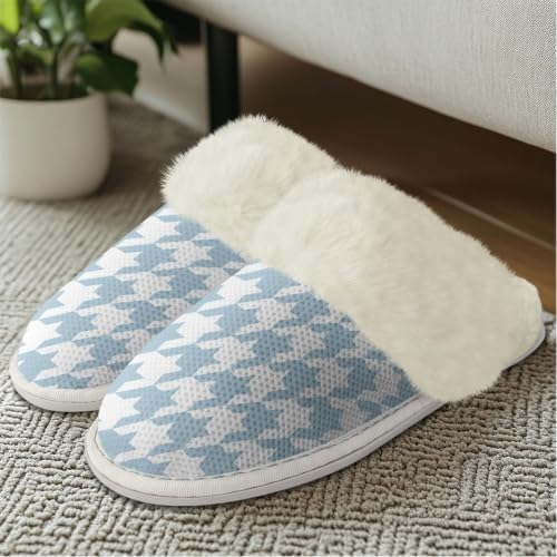 Cotton Slippers With Fluffy Edges House Slippers Non‑Slip Sole - Image 4