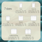 Split King Sheets for Adjustable Bed, Soft Deep Pocket Bed Sheets Set, 5PC - Image 4