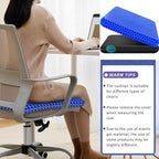 Gel Seat Cushion for Long Sitting, Super Large Gel Cushion for Pain Relief - Image 4