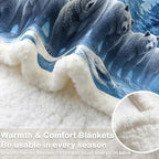 Sleepwish Bear Blanket Sherpa Throw Animal Decor Blanket for Men Teens - Image 5