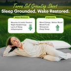 Terra Grounding Sheets Full Size, 88% Cotton + 12% Silver, Grey - Image 2