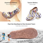 UIN Slipper Woman Travel Art Painted Shoes Wide Toe Casual Home Slip On Mules Malaga - Image 6