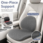 Car Seat Cushion with Lumbar Support Pillow - Memory Foam Driver Seat Cushion for Back & Sciatica Pain Relief, Washable Cover, Non-Slip Bottom for Long Driving (Grey) - Image 5