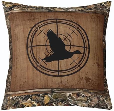 Feelyou Bear Deer Throw Pillow Covers Soft 16" x 16" - Image 4