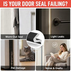 Litaibai 60 ft Kerf Weather Stripping Door Seal for Exterior Doors, Black - Image 5