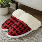 Cotton Slippers With Fluffy Edges House Slippers Non‑Slip Sole - Image 3