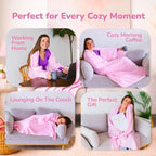 Super Blanky Wearable Blankets for Women & Men, Dorm Room Essentials, Gift for Her, Gifts for Women, Wife Birthday Gift Ideas - Image 4
