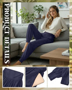 Ficerd 3 Pack Women's Joggers Loose Yoga Pants with Pockets - Image 3
