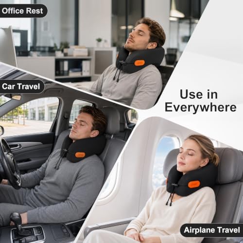 jiaao Travel Pillow for Long Flights with Chin and Neck Support - Image 7
