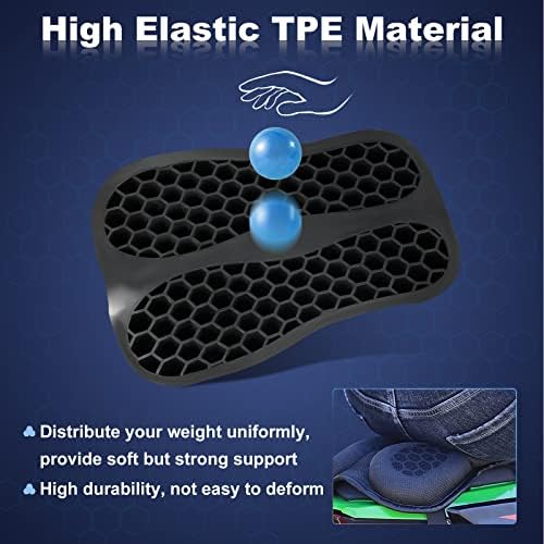 Motorcycle Passenger Seat Cushion, Shock Absorbing, Small - Image 2