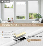 LazBlinds No Drill Cordless Cellular Shades, 29" W x 36" H, White - Image 3