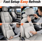 Universal Memory Foam Car Lumbar Support Pillow (Black) - Image 3