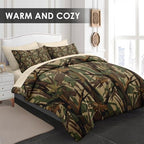 WeCozy Twin Comforter Set with Sheets, 5 Pieces Camo Hunting Bedding - Image 4