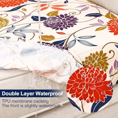 Smiry Waterproof Patio Cushion Covers, Stretch Outdoor Furniture Covers - Image 2