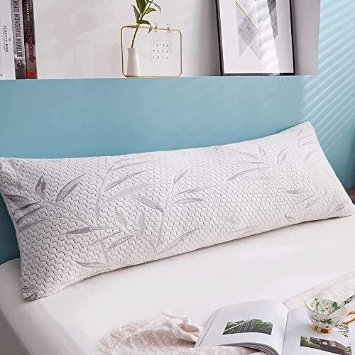 WhatsBedding Memory Foam Body Pillow with Cover, Long Bed Pillow for Adults - Image 5