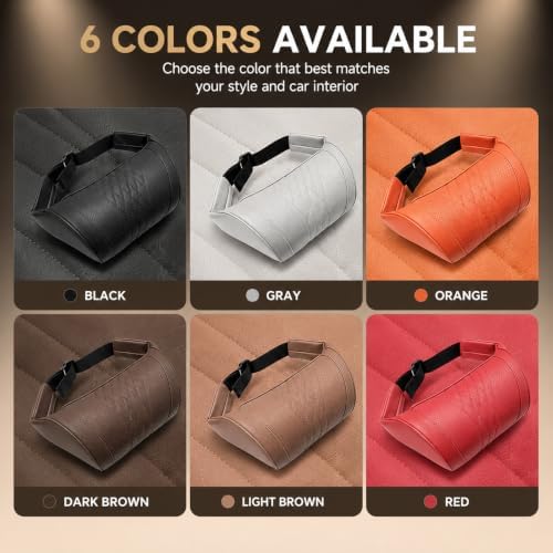 2027 New Universal Memory Foam Car Headrest Neck Pillow, Ergonomic Support Car Neck Pillow, Auto Neck Cushion for Cars, Trucks, SUVs Long Road Trips, Relieve Driving Fatigue，red-2pcs - Image 6