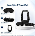 Nuvora Travel - Sleep Set 3-in-1 Eye Mask Head & Arm Support - Image 2