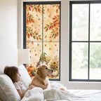 Window Privacy Film Frosted, Thanksgiving Gnomes Static Cling Door Window Covering, Fall Pumpkin Maple Leaves Sunflower UV Blocking Windows Film for Office, Hotel, Bedroom, 29.5 x 78.7 Inches - Image 2