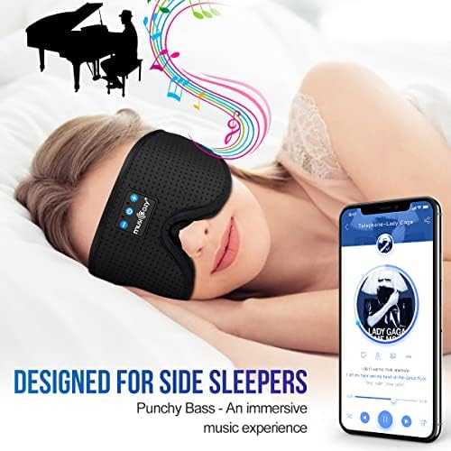 MUSICOZY Bluetooth Sleep Mask Headphones and Travel Storage Case Bundle - Image 6