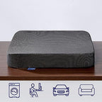 Ifoam Gel Infused Memory Foam Layer Wheelchair Cushion - Seat Cushion for Wheelchair-OfficeChair, Kitchen Chair-Pressure Sore and Tailbone Pain Relief-High Dense Polyfoam Base (Black,18x16x3 inch) - Image 5