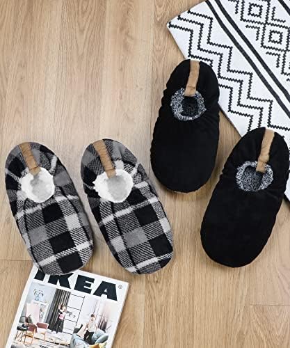 Panda Bros Men’s Slipper Socks, Soft Warm Non-Slip Indoor House Slippers - Image 2