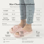 Chantomoo Slippers for Women Memory Foam House Bedroom Corduroy Bow Crossbands Slipper Shoes Comfy Trendy Gift Slippers - Image 5