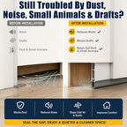 Automatic Drop Down Door Sweep - Concealed Recessed Draft Stopper Seal for Energy Efficiency & Noise Reduction - Ideal for Home, Office & Garage Use - Image 5