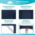 DREAMCARE King Size Sheets Set - 6 pcs Breathable Cooling Sheets King Size - Image 6