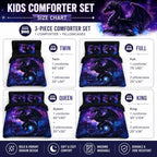 CCoutueChen Boys Twin Bedding Set - Kids Dragon Comforter - Image 2