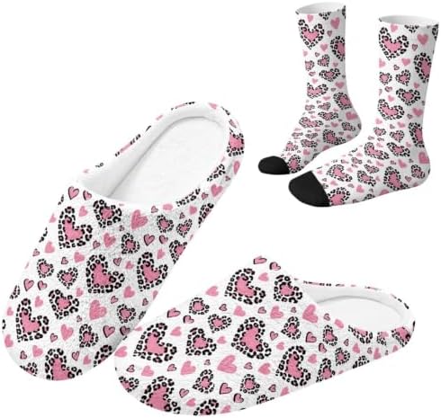 House Slippers for Women Washable Closed Toe with Cute Socks by Unknown