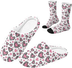 House Slippers for Women Washable Closed Toe with Cute Socks by Unknown