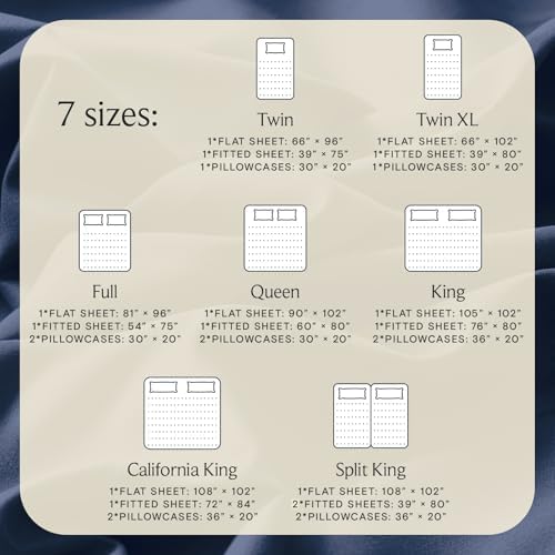 Twin Size Sheets Set, Cooling & Soft Deep Pocket Bed Sheets, 3PC - Image 4