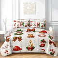 HOSIMA Cartoon Christmas Quilt Set Queen,Cute Bedspread with 2 Pillowcases. by HOSIMA