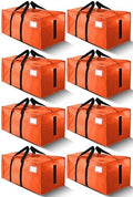 HOMESURE Supports 200lbs Heavy Duty Moving Bags - Strong Zipper & Wrap-Around Handles - Water-Resistant Storage Totes, Durable Alternative to Moving Boxes - 8 Pack - Orange by testVendor01-gamma