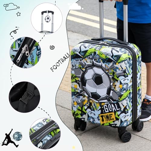 16’’ Kid’s Luggage Set with Spinner Wheels, Hardside with Suitcases,6 Piece - Image 6